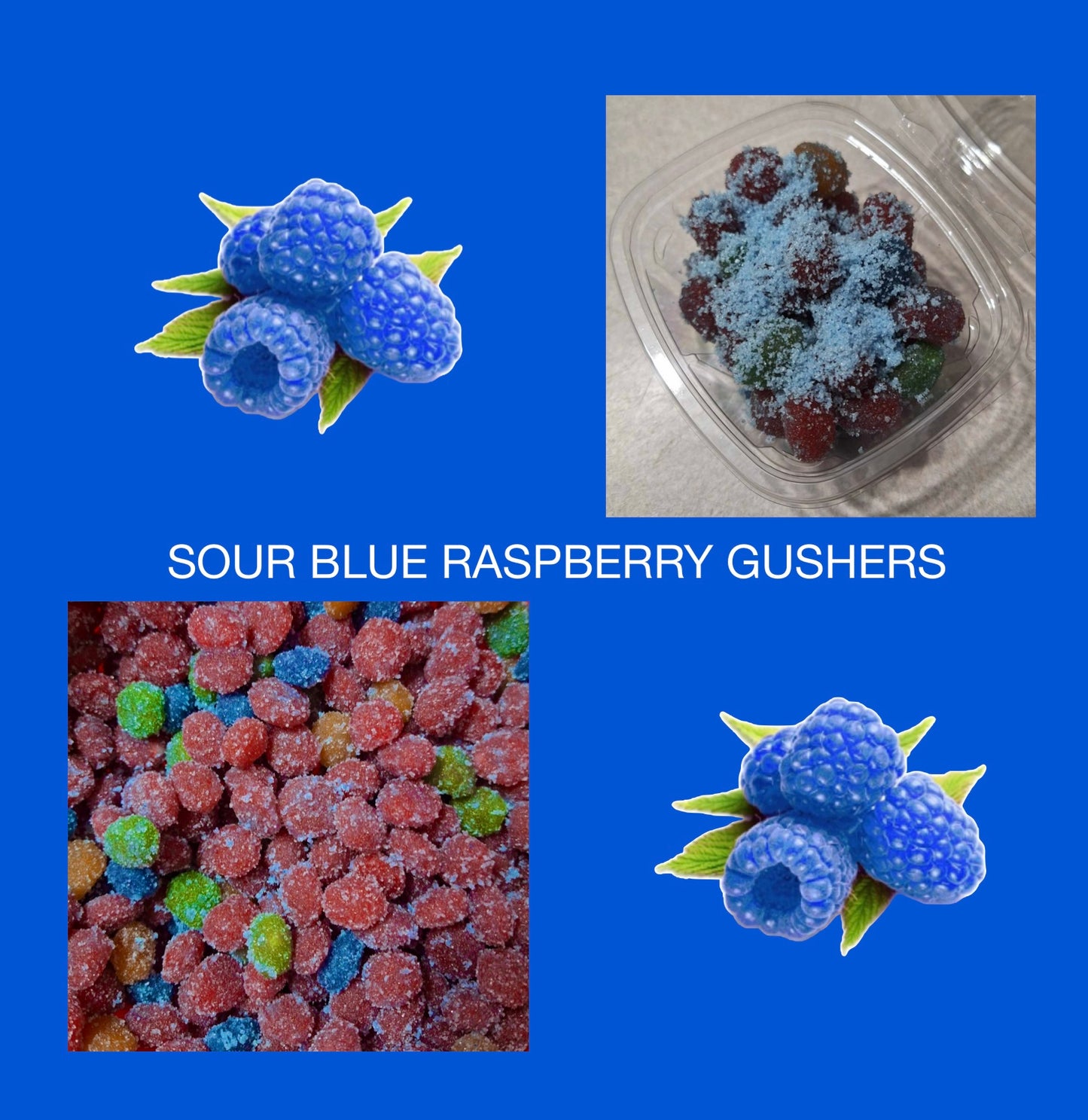 Sour Blue Raspberry Gushers